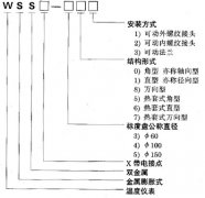 WSS-511径向双金属温度计，上海紫怡三厂双金属温度计
